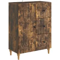 vidaXL Sideboard Geräucherte Eiche 66 x 34,5 x 90 cm Holzwerkstoff