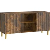 vidaXL TV-Schränk Geräucherte Eiche 102 x 34,5 x 50 cm Holzwerkstoff