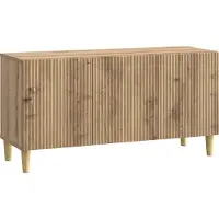 vidaXL TV-Schränk 99 x 34,5 x 50 cm Artisan-Eiche Holzwerkstoff