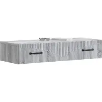 vidaXL Wandmontierter Beistelltisch 87,5 x 34,5 x 17 cm Holzwerkstoff