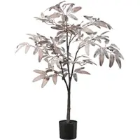 Creativ Green künstliche Pflanze Eukalyptusbaum im Topf, 90cm, grau