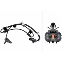 Hella Sensor Raddrehzahl 2-polig Hall 1.060 mm Kabel für u.a. HYUNDAI ACCENT