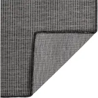 vidaXL Outdoor-Teppich Flachgewebe 100x200 cm Grau
