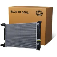 Hella 8MK 366 300-511 Kühler Wasserkühler Motorkühler für AUDI A4 Avant (8ED, B7) A4 Avant (8E5, B6) A4 Limousine (8E2, B6) A4 Limousine (8EC, B7)