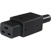 As Schwabe as-Schwabe Kaltgeräte-Steckverbinder Typ C19 Gesamtpolzahl: 3 10A 230V IP20