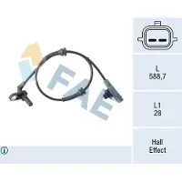 FAE ABS Sensor Raddrehzahl Hinten Links für NISSAN MICRA IV (K13) 78505