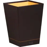Rhodia Papierkorb aus Kunstleder schwarz