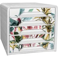 Cep Schubladenbox Smoove Tropical 5 Schübe weiß/tropisch