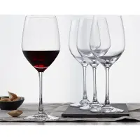 Spiegelau Vino Grande Rotweinglas, 4er Set, Weinglas, Rotwein Glas, Wasserglas, Kristallglas, 420 ml, 4510271