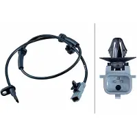Hella ABS Sensor Raddrehzahl Vorne für NISSAN MICRA V (K14) 6PU 358 252-691