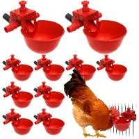 Markenlos Automatische Hühnertränke für Geflügelstall - Tränksystem für Truten, Enten, Brutkäfige, Küken und Kaninchen