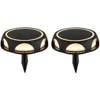 Globo Lighting 2x LED Solarleuchte, Steckleuchte, Wandlampe, IP65, Akku