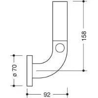 Hewi 801.21.201 90 Reservepapierhalter Ser 801,