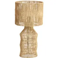 Light & Living - tischlampe - Tidea - natürlich - textil - Ø 28cm - E27 - 1898983