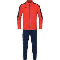 Jako Herren Trainingsanzug Polyester Power M9123-375 XXL - Flame/Marine - XXL