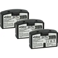 VHBW 3x Akku kompatibel mit Sennheiser RI 250 S, RI 50, RI 250 J, RI 300, RI 500, RI 810, RI 55 Wireless Headset Kopfhörer (60 mAh, 2,4 V, NiMH)