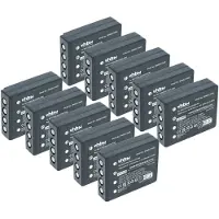 VHBW 10x Akku kompatibel mit HBC Radiomatic Eco, Linus 6, Keynote, Micron 5, Linus 4, Micron 4 Fernbedienung Remote Control (2000 mAh, 3,6 V, NiMH)