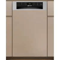 Bauknecht BK6PC11BS7A0, Halb integriert, Single (45 cm breit), Edelstahl, Schwarz, Tasten, 1,3 m