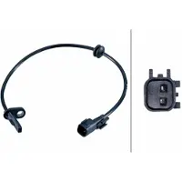 Hella Sensor Raddrehzahl 2-polig Hallsensor 495 mm Kabel für u.a. FORD TRANSIT