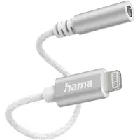 Hama 00201523, Lightning, 3.5mm, Männlich, Weiblich, Weiß, Gerade