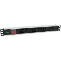 Equip 333319 Stromverteilereinheit (PDU) 6 AC-Ausgänge 1U Schwarz