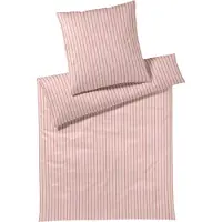 Elegante Mako-Jersey-Bettwäsche-Garnitur Naturally Farbe Koralle Größe 135x200+80x80