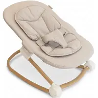 Bo Jungle Babywippe hellgrau, Baby Bouncer, Newborn Aufsatz für Hochstuhl