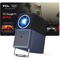 TCL A1S Tragbarer Smart-Projektor 1080P Full HD, 600 Lumen ISO, Google TV, Wi-Fi, Bluetooth, automatische Fokussierung