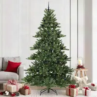 Prolenta Maison Exclusive - Künstlicher klappbarer Weihnachtsbaum Grün 240 cm PVC und Stahl