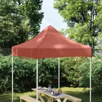 Prolenta Maison Exclusive - Partyzelt-Dach 2x2 m Terracotta-Rot 270 g/m²