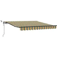 Syfax Markisenstoff Grün und Gelb 300 x 250 cm Polyester