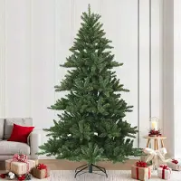 Prolenta Maison Exclusive - Künstlicher klappbarer Weihnachtsbaum Grün 240 cm PVC, Stahl