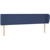 Syfax Kopfteil mit Ohren Blau 163x23x78/88 cm Stoff