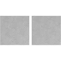 vidaXL Treppe Tritt Quadratisch 2 pcs Silber 40 x 40 cm Aluminium
