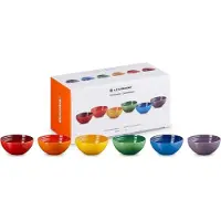 Le Creuset 6er Set Snackschälchen 12 cm Regenbogen
