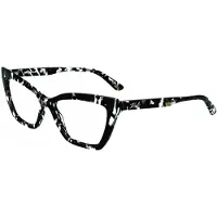 Karl Lagerfeld KL6063N Damen-Brille inkl. Gläser Vollrand Cat Eye Zylonit (Celluloseacetat)-Gestell 54/17/140, schwarz
