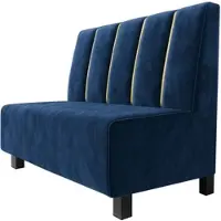 GGM Möbel Schmidt F | Gastrobank | B:H 120 x 100 cm | Blau | Dubai | Samt