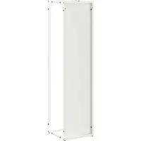 vidaXL Brennholzregal Weiß 25x25x100 cm Kaltgewalzter Stahl