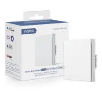 Aqara WS-EUK03, Tasten, Kabellos, Weiß, Polycarbonat (PC), Blau, ZigBee, Stand-by, Status