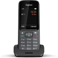 Gigaset SL800H PRO, Analoges/DECT-Telefon, Kabelloses Mobilteil, Freisprecheinrichtung, 500 Eintragungen, Anrufer-Identifikation, Anthrazit
