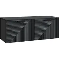 vidaXL Wandmontierter TV-Schrank Schwarz 78,5 x 31 x 30 cm