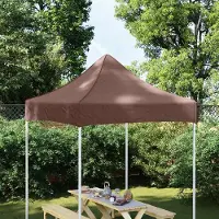 Prolenta Maison Exclusive - Partyzelt-Dach 2x2 m Braun 270 g/m²