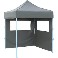 vidaXL CLORIS Party-Zelt Anthrazit 200 x 200 x 315 cm Oxford-Stoff - Pavillons & Partyzelte CC574
