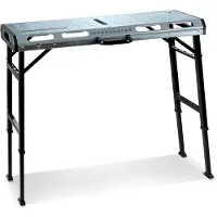Markenlos Mobiler Schweißtisch AWT-930 ST 1068 x 532 mm Höhenverstellbare, klappbare Werkbank mit 705-930 mm Hubbereich, 450 kg Tragkraft und D20 Lochplatte