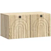 vidaXL Wandmontierter TV-Schrank Sonoma-Eiche 59,5 x 31 x 30 cm