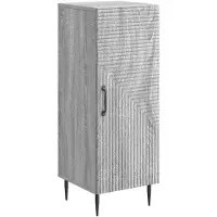 vidaXL Sideboard Sonoma-Grau 33 x 34,5 x 89,5 cm Holzwerkstoff