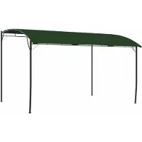 Syfax Pavillon 4 x 3 x 2,55 m Grün Stoff und Aluminium 180 gsm