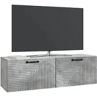 vidaXL Wandmontierter TV-Schrank Betongrau 98 x 31 x 30 cm