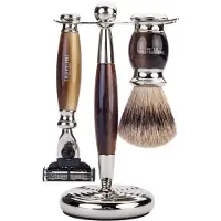 Truefitt & Hill Edwardian Shaving Set - Horn - Gillette Mach3