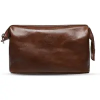 Benjamin Barber Kulturtasche Brown Leather